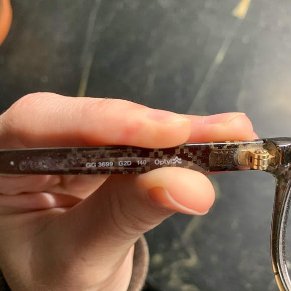 Gucci eyeglasses grey - Picture 6 of 8